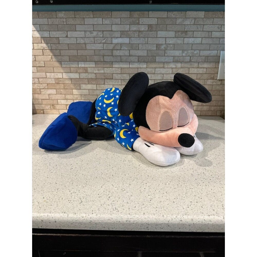 Disney Parks EPCOT 24" Sleeping Mickey Dream Friends Sleeping Plush Pillow Doll